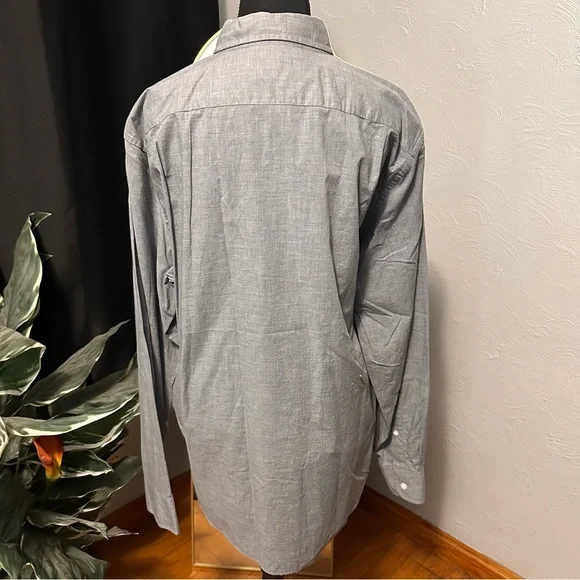 J.Crew Men’s Heathered Gray Button-Down Shirt | Size L - Picture 5 of 9